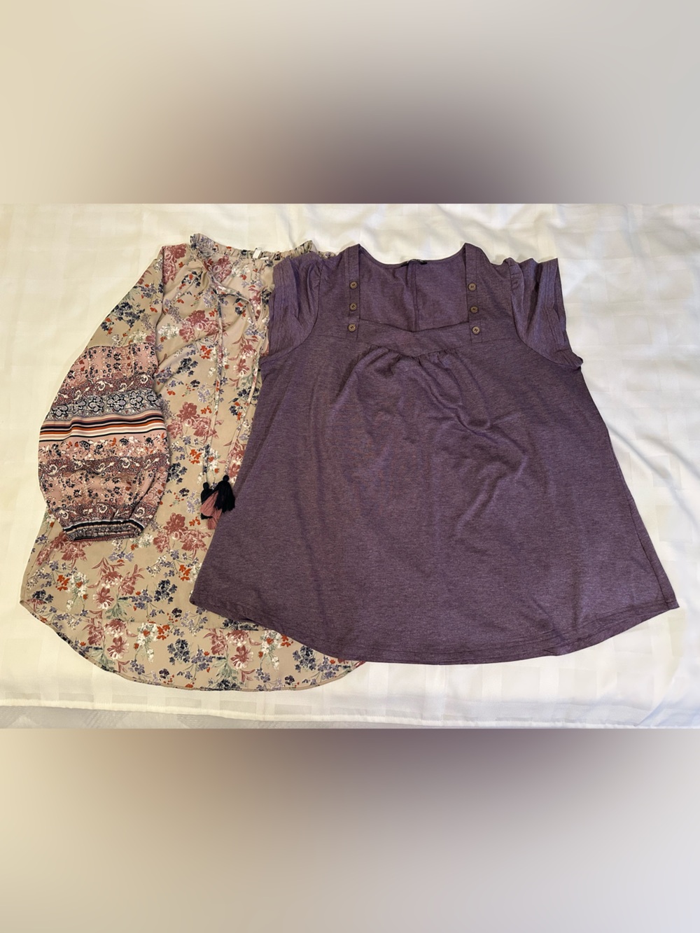 💜🤎‎ NWOT Bundle of 2 BloomChic and Cato Tops, 18/20